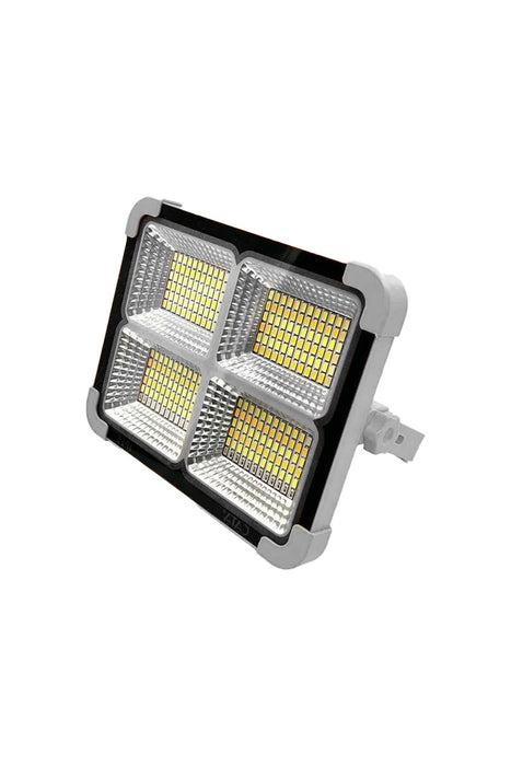 CT-4698 Güneş Enerjili Solar 200 W Led Projektör Taşınabilir Sarı Beyaz Ve Çakar Işık Lamba Ip44