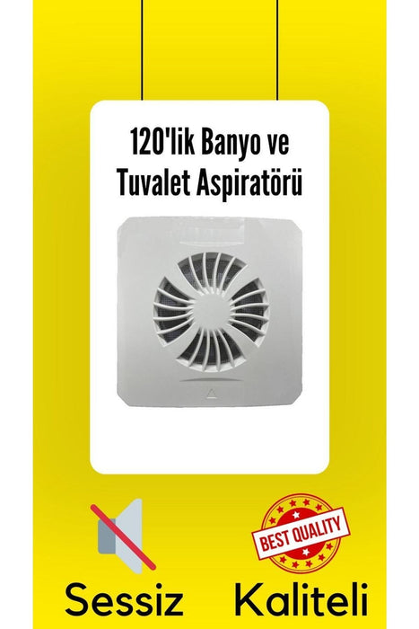 120'lik Banyo Tuvalet Aspiratör Havalandırma Fanı