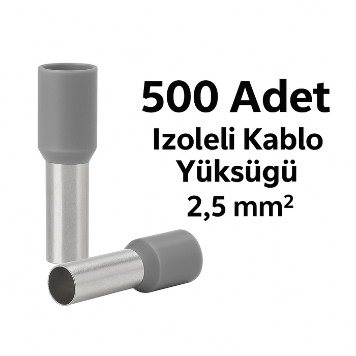 IYF-2,5 Gri İzoleli Kablo Yüksüğü – 500 Adet