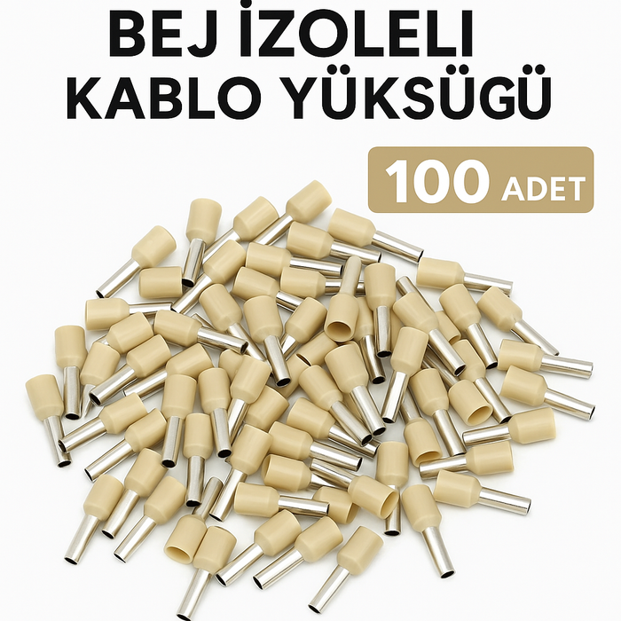 İYF-16 Bej İzoleli Kablo Yüksüğü 100 Adet