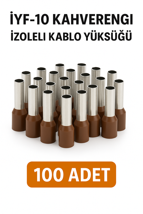 İYF-10 Kahverengi İzoleli Kablo Yüksüğü 100 Adet