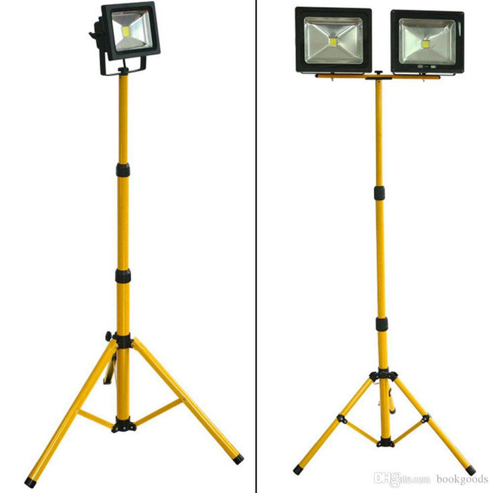 Ayarlanabilir Tripod Projektör Ayağı | 2x100W Seyyar Şantiye Aydınlatması – Ayaklı LED Projektör Seti
